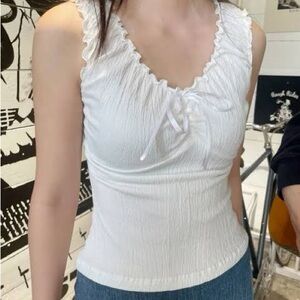 Brandy Melville White Malena Top